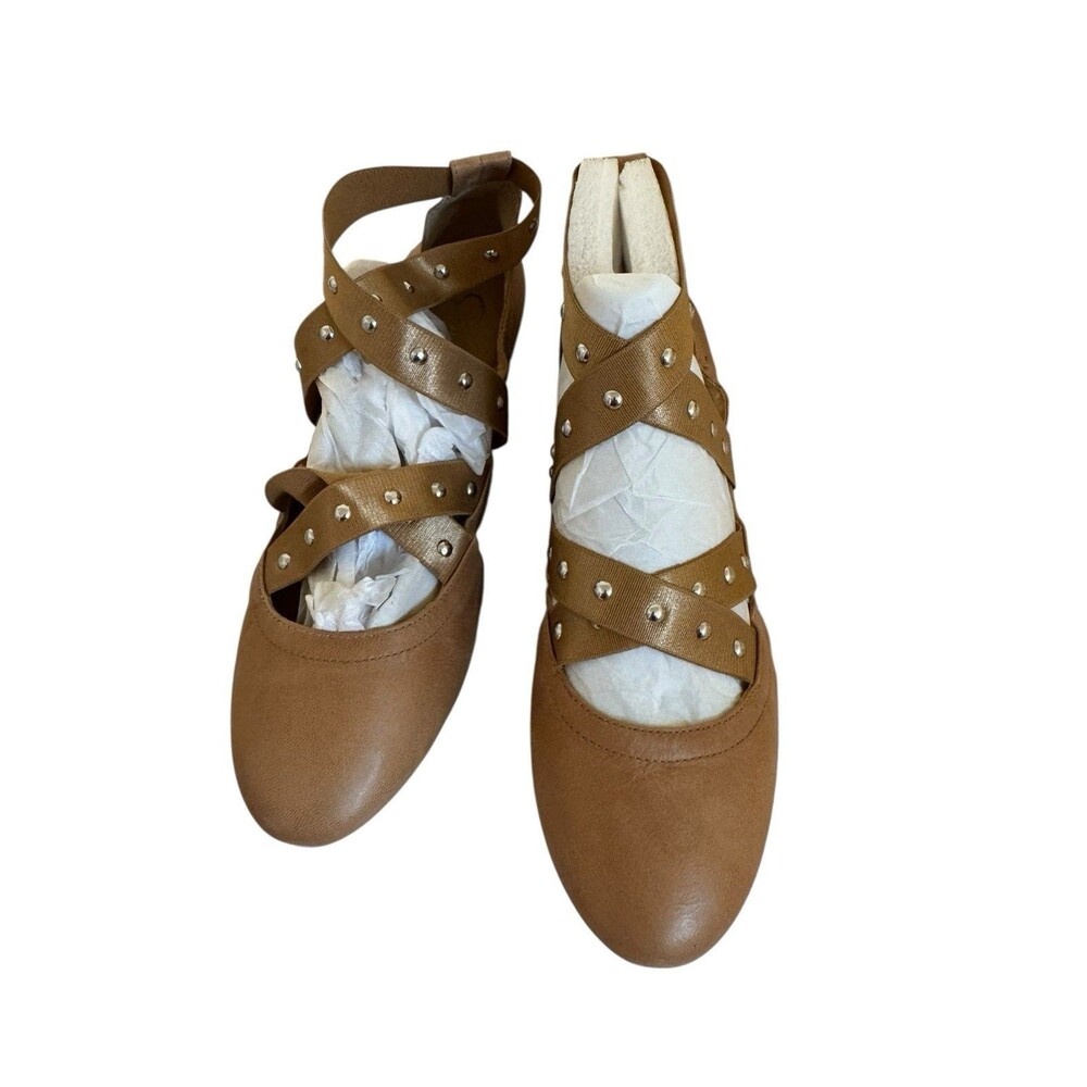 Jessica Simpson Bella Vista Buff Womens Size US 8.5 M Leather Ballet Flats Shoes